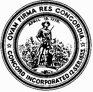 CONCORD,MA town seal